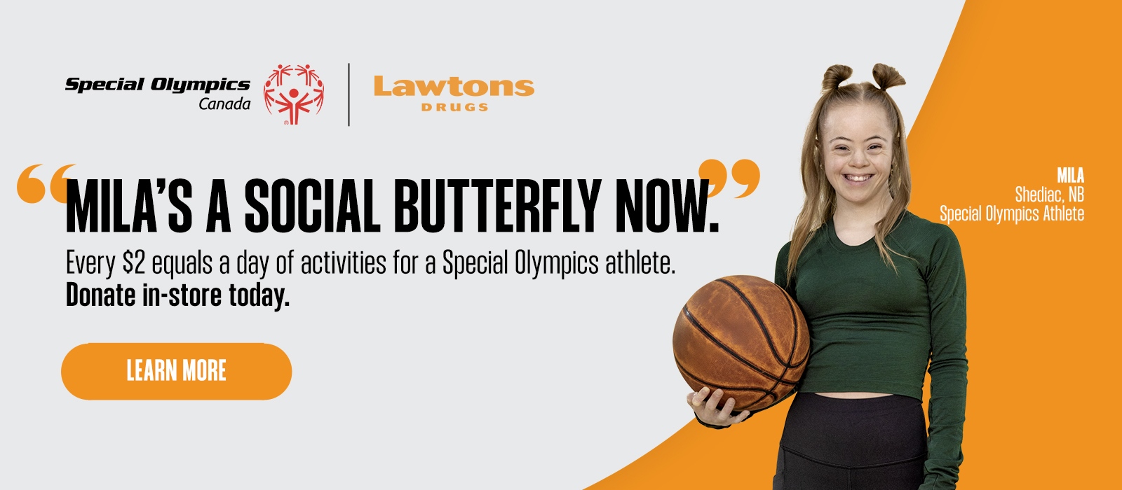 Every$2 funds a day of activities for a special Olympics athlete