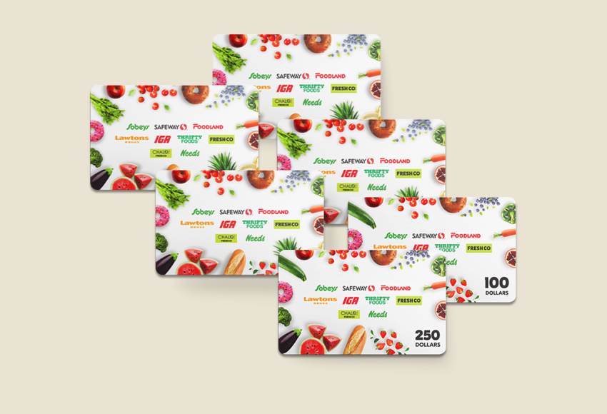 A picture of bulk gift cards.